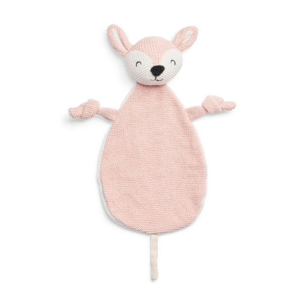 Jollein knuffeldoekje Deer pale pink voorkant