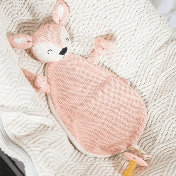 Jollein knuffeldoekje Deer pale pink