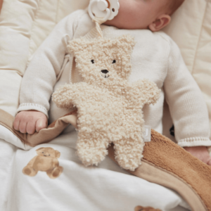 Jollein speendoekje Teddy Bear naturel met baby